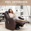 Living Room Chair with Massage and Heat, Remote Control and Cup Holder, 360° Swivel Recliner Chairs, Rocker Manual Recliner - Image 4